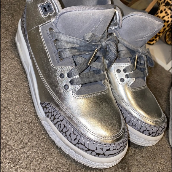 jordan 3 metallic silver